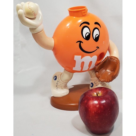 M&M'S Toys Orange Baseball Mm Candy Dispenser Rare Vintage 995